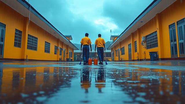 Jaya Nexus cleaning team working